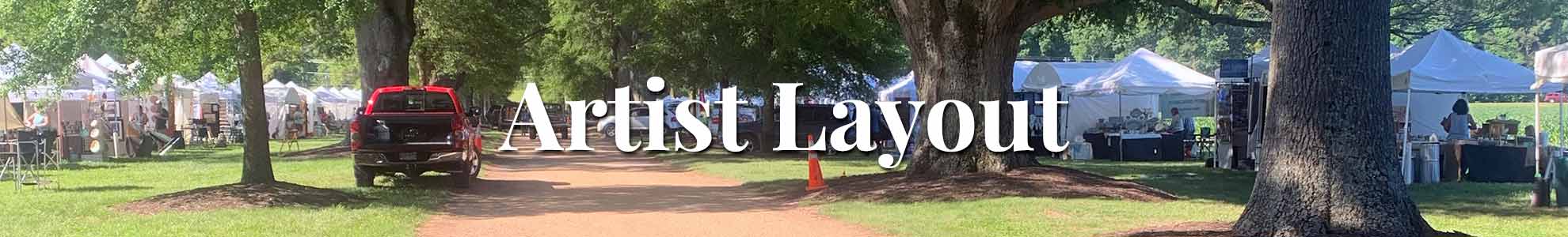 Arts in the Middle artist layout